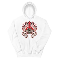 Hells Angels NorthSide Support81 Hoodie Big Red Machine White Classic Biker It's the perfect choice for cooler evenings! * 50% pre-shrunk cotton, 50% polyester * Fabric weight: 8.0 oz/yd² (271.25 g/m²) * Air-jet spun yarn with a soft feel and reduced pilling * Double-lined hood with matching drawcord * Quarter-turned body to avoid crease down the middle * 1 × 1 athletic rib-knit cuffs and waistband with spandex * Front pouch pocket * Double-needle stitched collar, shoulders, armholes, cuffs, and Red Cotton Hip Hop Hoodie, Biker Style Long Sleeve Hoodie For Streetwear, Red Cotton Urban Hoodie, Urban Red Cotton Hoodie, Biker Style Hoodie For Streetwear, Big Red Machine, Japanese Streetwear, White Hoodie, Air Jet