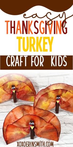 easy Thanksgiving turkey craft for kids using coffeee filters Turkey Craft For Kids, Easy Thanksgiving Turkey, Fun Thanksgiving Crafts, Thanksgiving Turkeys, Thanksgiving Turkey Craft, Thanksgiving School, Easy Thanksgiving Crafts, Coffee Filter Crafts