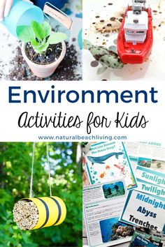 Environment Day Activities for Kids - Natural Beach Living Environment Day Activities, Preschool Outdoor Activities, Environment Activities, Activities For Kids At Home, Ways To Conserve Water, Nature Based Learning, Upcycled Projects, Earth Day Activities