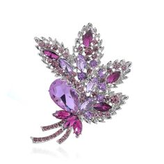 PRICES MAY VARY. Brooch Size:3.35"*4.13"(8.5CM*10.5CM) These delicate big brooch inlay hight quality purple austrian crystal rhinestone. These Brooches for Women Suit For Coat,Suit,Dress,T-shirt,Hat,Scarf,Collar,Bagpack and so on. Occasion:Can be used in valentine's day,wedding day,anniversary,mother's day,christmas day, thanksgiving day,party,birthday or a special occasion. FABULOUS Gift:A ideal gift for girlfriend,lover,wife,brides,bridesmaids,girls,daughter,women,ladies,mother,sister and so o Purple Rhinestone Brooches For Gifts, Purple Rhinestones Brooch As A Gift, Purple Rhinestone Brooches As A Gift, Purple Rhinestone Brooches As Gifts, Pink Crystal Brooches As Gift, Balloon Chain, Daisy Pendant, Dress T Shirt, Coat Suit