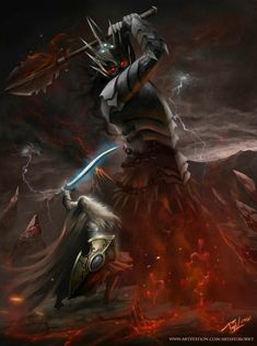 Fingolfin Vs Morgoth, Tolkien Artwork, Tolkien Hobbit, Shadow Of Mordor