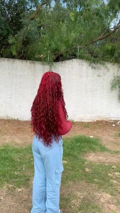 Cabelo vermelho cacheado Bday Hair, Natural Protective Styles, Highlights Curly Hair, Long Red Hair, Killer Queen, Long Red, Protective Styles, Hair Looks