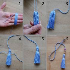 step by step instructions on how to make tassels