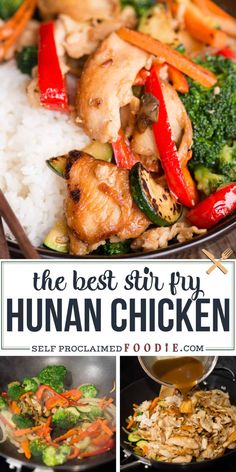 the best stir fry for human chicken with broccoli, carrots and peppers