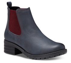 Retro-inspired style blends perfectly with comfort in the Jasmine Chelsea boot, featuring a block heel, a sophisticated silhouette, and elastic side gores for the perfect fit. From Eastland. Eastland Shoes, Women's Ankle Boots, Chelsea Boots Women, Boots Women Fashion, Womens Ankle Boots, Chelsea Boot, Casual Boots, Leather Slip Ons, Womens Fashion Casual