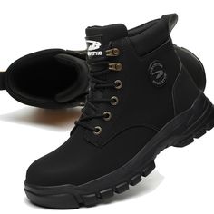 PRICES MAY VARY. 【ANTI-SMASHING Steel Toe Boots】-The steel toe cap can fully protect your feet. Meet European standards. Impact resistance >200J, static pressure resistance >15KN. Against falling objects & Sharp objects at your feet. 【PUNCTURE-PROOF Midsole & Memory Foam Insoles】-Comfortable insoles with arch support for all-day comfort. Kevlar midsoles protect against sharp objects underfoot. 【ANTI-SLIP & WEAR-RESISTANT Work Shoes】-They are durable, non-slip.Scientific design of sole patt Sole Pattern, Scientific Design, Construction Boots, Women Safety, Falling Objects, Steel Toe Shoes, Mountaineering Boots, Steel Toe Boots, Sharp Objects