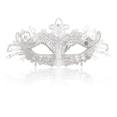 PRICES MAY VARY. 🌟【Stylish Masquerade Mask for Women】Masquerade mask for women made of ABS base inlaid metal and sparkling rhinestones. Available in several different colors, our masquerade mask exquisite workmanship, no flaking of paint, no discoloration, it is a stunning accessory for any occasions, perfect for matching your masquerade dress. It also can be used for wall hangings and room decor when not wear. 🌟【Queen Style】Our Halloween glittering masquerade mask exquisite design combined wi Mascarade Costume Halloween, Masquerade Mask Aesthetic, Mascarade Dresses, Masquerade Party Outfit, Diy Masquerade Mask, White Masquerade Mask, Masquerade Dress, Masquerade Party Decorations, Mask Venetian