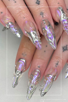 Metallic Nail Art Metallic Nail Art, 50 & Fabulous