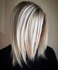 Hairstyles Blonde Highlights, Shoulder Haircut, Hairstyles Blonde, Medium Length Hairstyles, Chin Length, Haircuts For Fine Hair, Short Blonde Hair, Medium Hair Cuts, Shoulder Length Hair