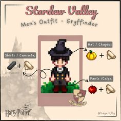 the character from harry's crafting book, which is featured in an info sheet