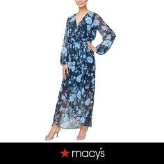 in stock A Line Maxi Dress, Maxi Dress Navy, Chiffon Long Sleeve, Shoe Accessories, A Line, In Store, Pick Up, Buy Online, Chiffon