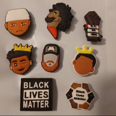 Black Lifes Matter Croc Charms Jibbitz Set Of 8 New Without Tags Muslim Power To The People Naruto Shoes, Artistic Shoes, Crocs Accessories, Life Matters, Black Life, Crocs Black, Nfl Packers, Power To The People