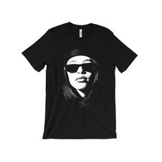 Aaliyah t-shirt. Size Chart in last image. We use Bella + Canvas 3001 shirts.  The material is high quality, soft, ring spun cotton.  All shirts are 100% cotton except Gray, which is 90/10 cotton, poly blend. Wholesale & Bulk discounts available - MESSAGE US Shipping Time:  We ship out 3-5 business days after payment has been received *Wash in cold water and garment inside out for best durability and results.  Dry on low temperature 90s Graphic Print T-shirt For Streetwear, Black Y2k T-shirt With Custom Print, 90s Graphic T-shirt For Streetwear, Grunge T-shirt With Screen Print For Streetwear, 90s Style T-shirt With Sublimation Print For Streetwear, 90s Style Sublimation Print T-shirt For Streetwear, 90s Graphic Print Streetwear T-shirt, Unisex Sublimation Print T-shirt For Streetwear, Y2k Black Custom Print T-shirt