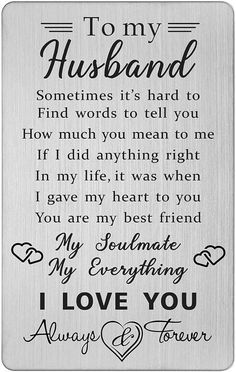 Anniversary Quotes For Husband, Anniversary Presents, Birthday Gifts For Him, Sweet Romantic Quotes, Love You Husband, Wedding Anniversary Presents, Meaningful Love Quotes, Love Husband Quotes