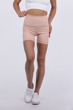 Go On Get Biker Shorts by Fiestar features a wide tummy tucking waistband. Fabric: 76% nylon, 24% spandex True To Size S 0-6 M 6-10 L 10-14 Measurements:Medium: 6.25" inseam / 11" rise Compression Bottoms With Built-in Shorts For Training, High Stretch Nylon Bottoms For Athleisure, Compressive Yoga Athletic Shorts With Elastic Waistband, Sporty High-stretch Shorts With Wide Waistband, Gym Bottoms With Built-in Shorts, Sporty Training Shorts With Wide Waistband, Training Shorts With Wide Waistband, Compressive Sportswear Bottoms, Compression Nylon Yoga Bottoms