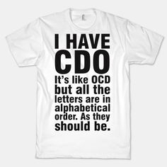 i have cdo it's like oc but all the letters are in alphabet order as they should be