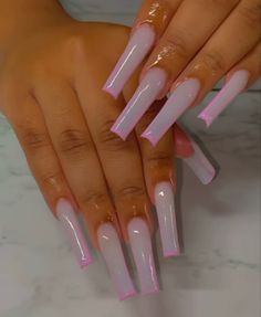 Nails Coffin Short, Drip Nails, Colored Acrylic Nails, White Acrylic Nails, Simple Acrylic Nails, Short Square Acrylic Nails, Exotic Nails, Long Acrylic Nails Coffin, Acrylic Nails Coffin Pink