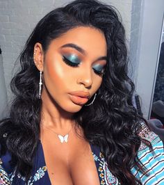 Pinterest: @ LOLAxxLOLA Makeup Colorful, Birthday Makeup, Indian Remy Hair, Dramatic Makeup, Cream Eyeshadow, Makeup For Black Women, Lashes Makeup, Gorgeous Makeup, Glam Makeup