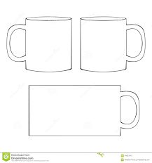 two coffee mugs on white background with clipping for the bottom and top view