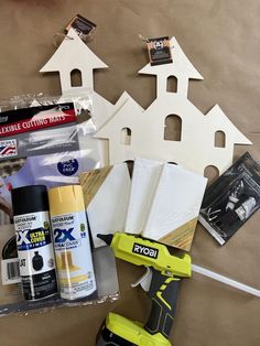 the supplies needed to make a diy christmas tree