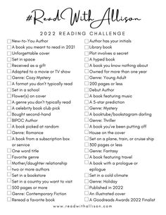 the red white and blue list for reading challenge is shown in this printable checklist