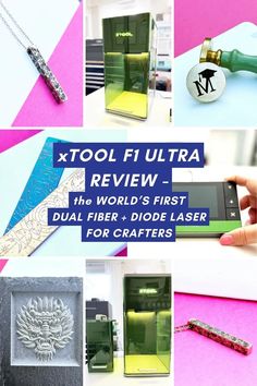 a collage of photos with the words xtool filtra review on it