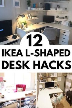 12 ikea l shaped desk hacks