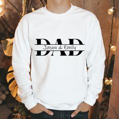 Custom Dad Sweatshirt, Dad Shirt With Kids Names, Fathers Day Gift, New Dad Hoodie, New Dad Gift, Personalized Dad, Custom Kids Names Tee WELCOME TO MY STORE! HOW TO ORDER? == Please, choose your favorite color and size from the drop down menu. == Select the quantity that you want. == Click "ADD TO CART". ** You can go back and repeat the same steps to add more product  == Please "Click Proceed to Check Out" Finally, you have completed all the steps, your product will be prepared to be shipped. Father's Day White Sweatshirt Gift, Customizable Long Sleeve Sweatshirt For Father's Day, White Cotton Hoodie With Name Print, White Letter Print Hoodie For Gift, Father's Day White Graphic Print Sweatshirt, White Graphic Print Sweatshirt For Father's Day, White Letter Print Sweatshirt For Gift, White Letter Print Sweatshirt As Gift, White Letter Print Sweater As Gift