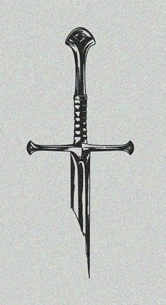 Elder Scrolls Oblivion Tattoo, Lotr Tattoo Narsil, Trench Knife Tattoo, Claymore Tattoo Swords, Scandinavian Tattoo Ideas, Dark Medieval Tattoo, Inner Bicep Tattoo Men Simple, Band Inspired Tattoos, Midevil Tattoo Design