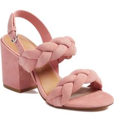 Pink Sandals Heels, Braided Leather Sandals, Spring Sandals, Caged Heels, Braided Sandals, Style Steal, Chunky Heels Sandals, Cute Sandals