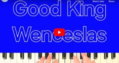 someone is playing the piano with their hands and words that read good king, wednesday