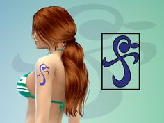 One Piece Tattoo, One Piece Tattoos, Sims 4 Mm Cc, Sims 4 Characters, Sims 4 Mm