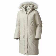 Columbia Women's Alpine Escape 550 Turbodown Long Winter Jacket Color: Light Cloud Size: 1X RETAIL  $300 Brand new with tag. 100% Authenticity Guaranteed! True to Size STREET TO PEAK The women’s Alpine Escape 550 TurboDown Jacket combines technical performance and urban-inspired style to handle anywhere winter takes you. A thermal reflective lining combines with 550-level TurboDown insulation for exceptional lightweight warmth, while a waterproof-breathable, fully seam-sealed construction seals Winter White Down Outerwear, Womens Columbia, Long Winter Jacket, Women's Jackets, Long Winter, Winter Jackets Women, Seals, Vest Jacket, Insulation