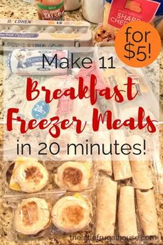 breakfast freezer meals in 20 minutes