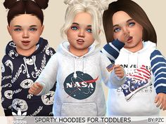 Toddler Cc Sims 4, Sims 4 Toddler, Sweat Set, Toddler Hoodie, Sims 4 Clothing, Sims Mods