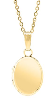 A plain polished 14K yellow gold-filled oval baby locket on a gold-filled cable chain necklace. Holds up to two photos inside. Locket: 16 x 8mm Chain length: 13" Oval Locket Necklace, Oval Locket, Cable Chain Necklace, Inner Core, Engraved Necklace, Locket Necklace, Cable Chain, Chain Lengths, Chain Length