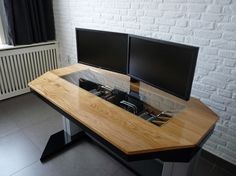 Rustic Furniture Plans, Diy Desk Plans, Classic Room, Gamer Desk, Rustic Furniture Diy, Desk Diy, Wood Computer Desk