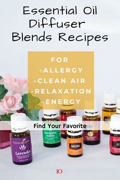 Diffuser Blends For Allergy Relief, Essential Oils For Allergies Diffuser, Clean Air Diffuser Blend, Allergy Essential Oil Blend, Allergy Diffuser Blend, Allergy Relief Essential Oils, Young Living Diffuser Recipes, Essential Oils Allergies, Need More Energy