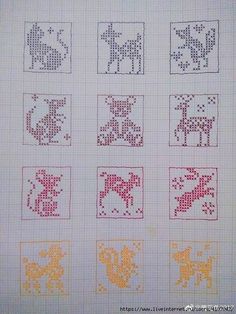 cross stitch alphabets with animals and letters