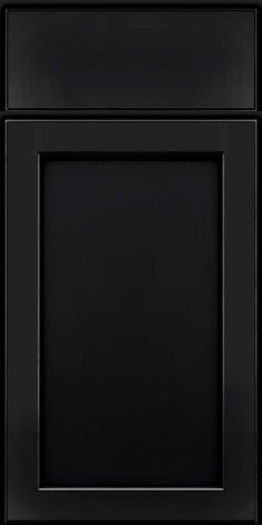 a black cabinet with two doors and one drawer