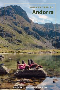 Two hikers chilling at a lake in Andorra Summer Bike, Summer Trip, Planning A Trip, Tasty Food, Local Guide, Barcelona Spain, Outdoor Fun