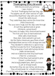 the thanksgiving story project with pictures and words to describe what is going on this page