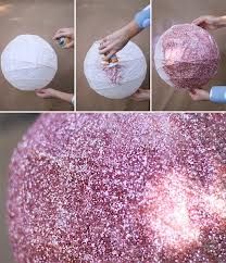 the instructions for how to make a paper ball with glitter on it are shown in this screenshot