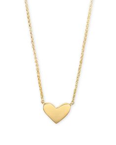 Modern Classic Style, Kendra Scott Necklace, Gold Heart Necklace, Silver Engraving, Engraved Items, Gold Pendant Necklace, Heart Pendant Necklace, Kendra Scott, Gold Plated Sterling Silver