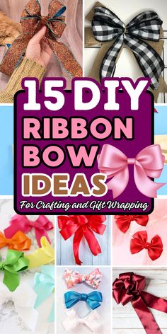 15 diy ribbon bow ideas for crafting and gift wrapping