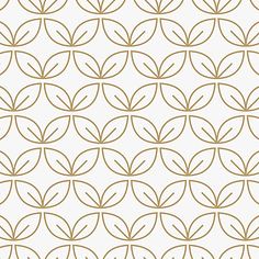 a white and gold wallpaper with circles