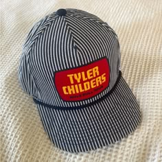 New Tyler Childers Mule Pull Tour Snapback Blue And White Stripes Trucker Hat Tyler Childers, Rodeo Time, I Have An Idea, Dope Hats, Hat Club, Also Me, Funny Hats, Personal Brand, My Camera Roll