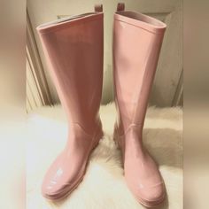 Nwt Planone Pink Rain Boots. Pink Waterproof Rain Boots, Pink Rain Boots, Pink Rain, Winter Rain, Rain Boots, Light Pink, Size 10, Women Shoes, Boots