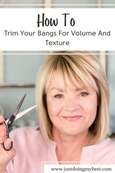 Cut Bangs Diy, Cut Bangs At Home, Drastic Haircut, Bangs At Home, Fine Hair Bangs, Trim Bangs, Trim Your Own Hair, Cut Own Hair