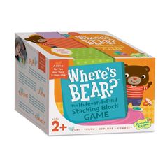 two boxes of where's the bear? game for children and toddlers to play with